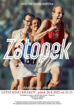 NÁHRADNÍ TERMÍN | Letní kino Krakov - Zátopek 1